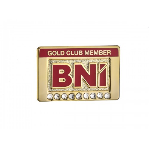 Gold Club Pin (9 stones)Pack of 10)