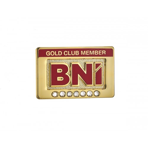 Gold Club Pin (7 stones)(Pack of 10)